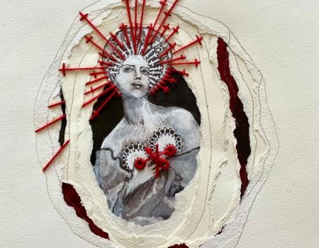 « Version,  pour Saint Agathe  » N°2-2023 en 30/40 « Offrande »  BROYELLE NATHALIE