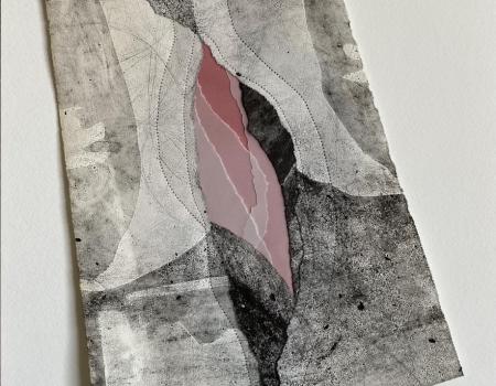 XXIV-03.NB florigine aux caches gravés 2024 30X40cm